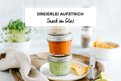 Dreierlei Aufstrich im Glas