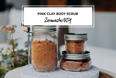 DIY: Pink Clay Body Scrub in a jar