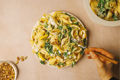 Batch Cooking Wohlfühlwoche Day 4: Cremige Wirsing-Pasta mit Zitrone