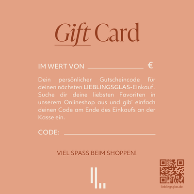 Lieblingsglas Gift Card