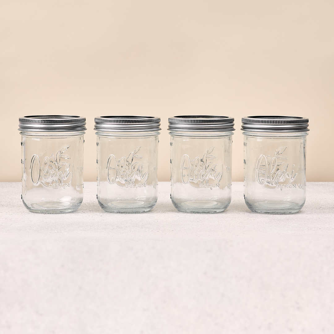 Mason Jar Wide 0.5 Liter 4-er Set Lieblingsglas