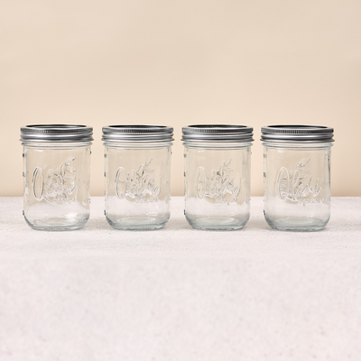 Mason Jar Wide 0.5 Liter 4-er Set Lieblingsglas