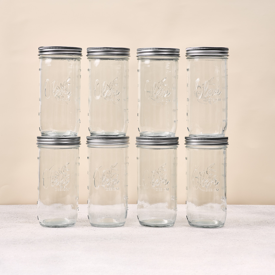 Mason Jar Wide 0.75 Liter 8-er Set Lieblingsglas