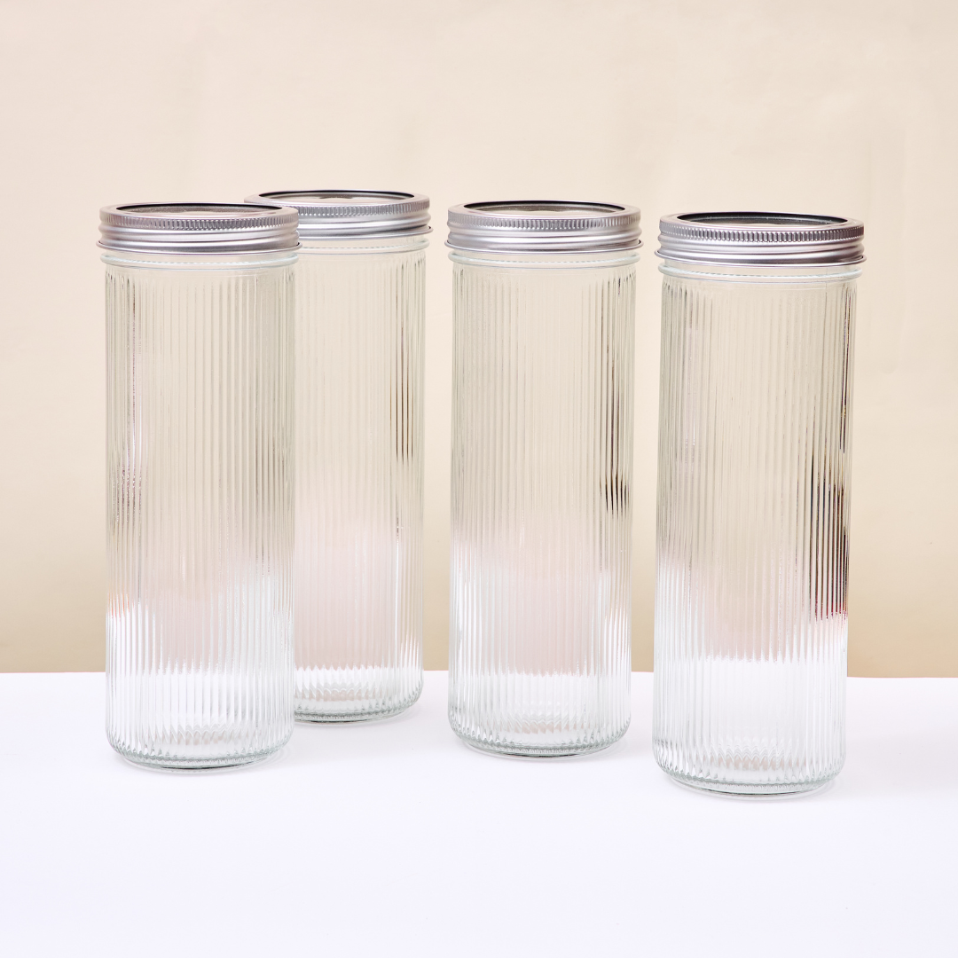 LIEBLINGSGLAS Ripple Mason Jar XL