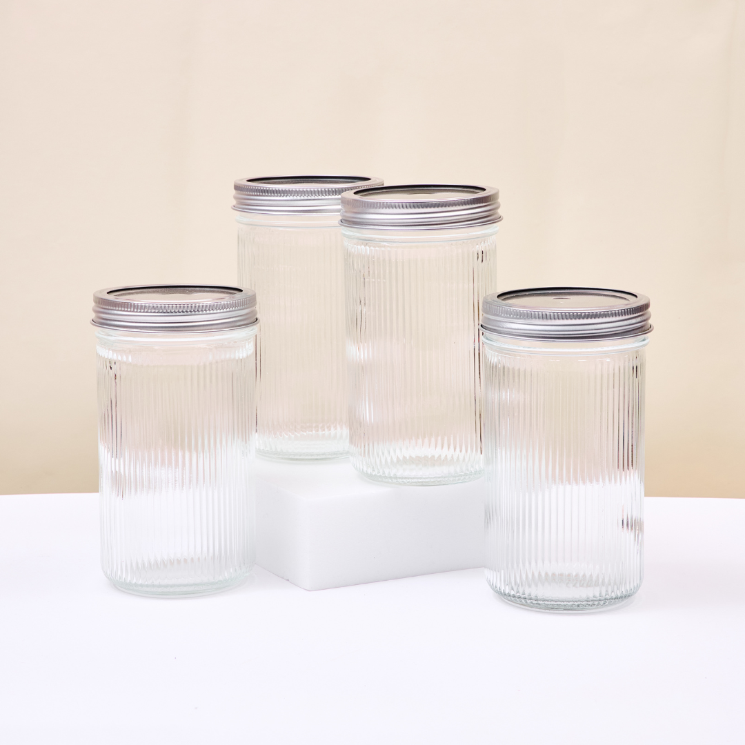 LIEBLINGSGLAS Ripple Mason Jar L