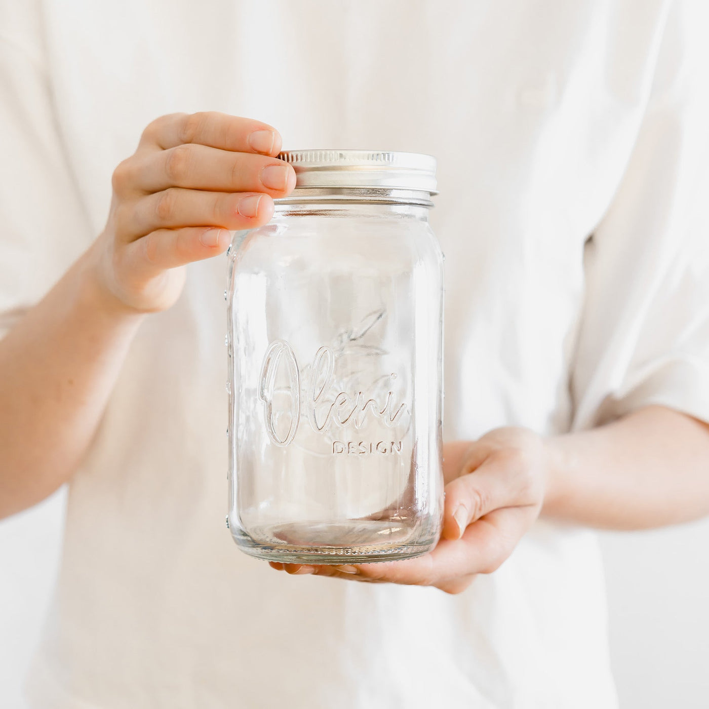 Oleni Mason Jar | Wide | 1 Liter (Lieblingsclub)