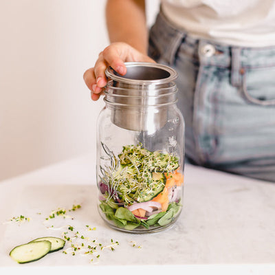 Oleni Mason Jar | Wide | 1 Liter (Lieblingsclub)